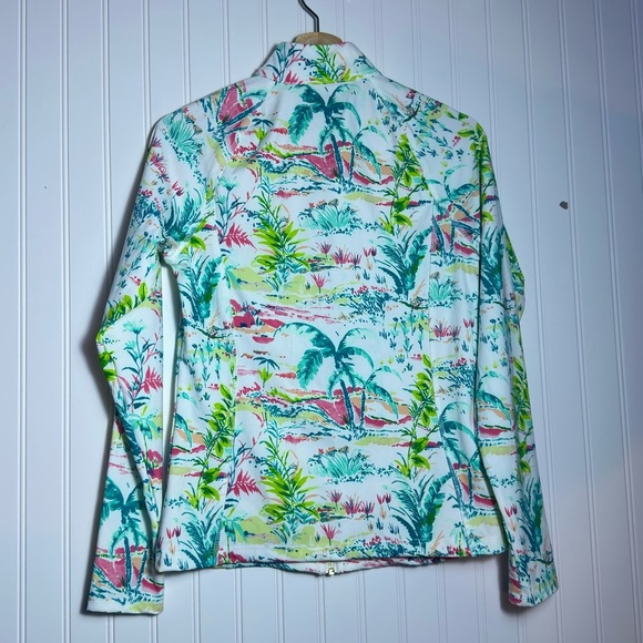 Sigrid Olsen Womens Tropical Golf Tennis Full Zip Jacket Size S NWT - Picture 6 of 10